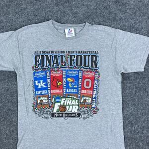 Tri-Lake NCAA Final Four 2012 T-Shirt Boys L Gray Kentucky Kansas Ohio State